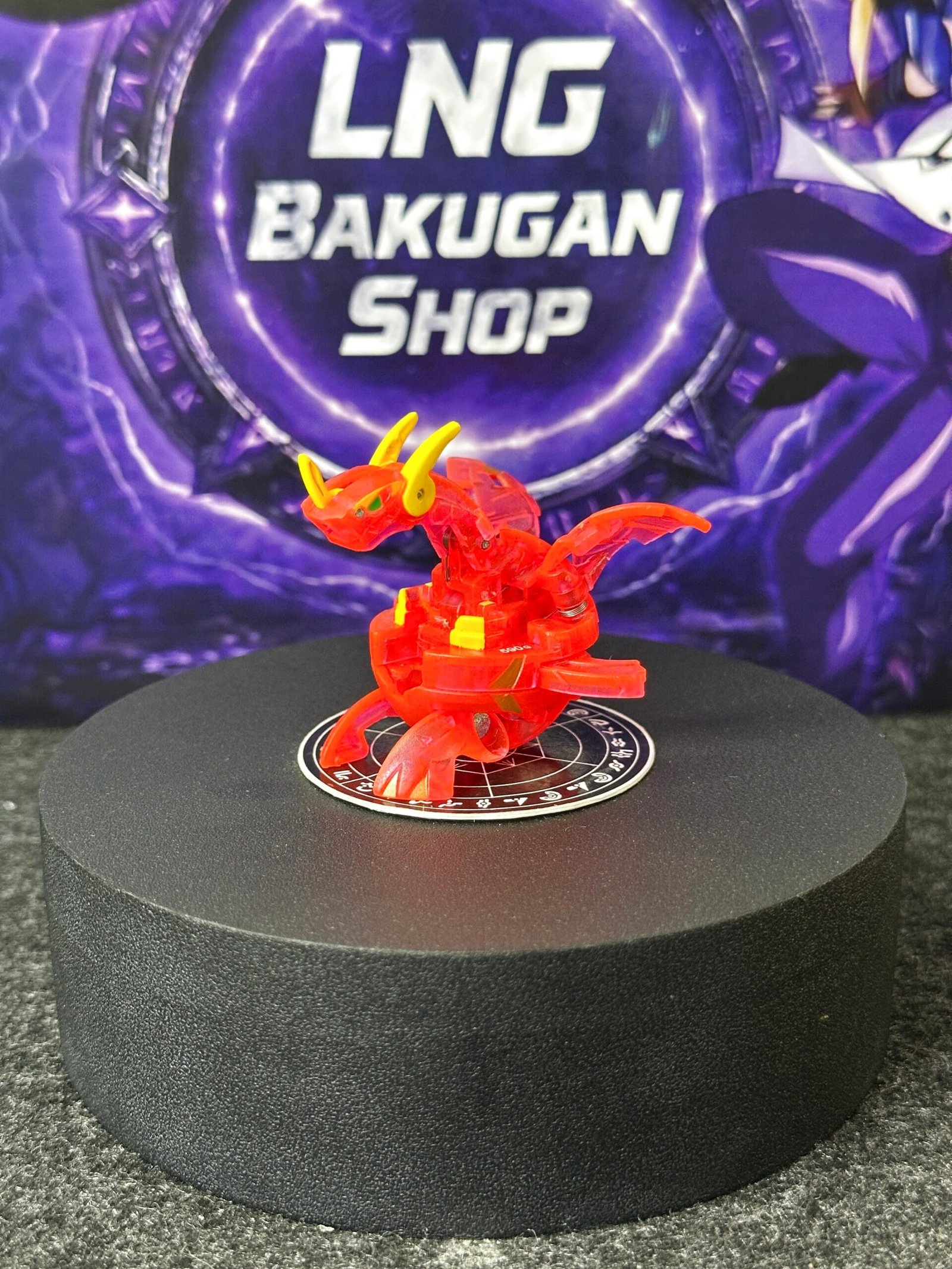 Bakugan Neo dragonoid Pyrus Clear