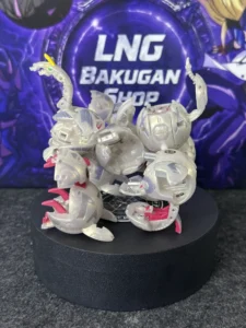 Bakugan New Vestroia Bakufrost White Pearl Maxus Helios 7 In 1 Perfect Condition - image 3