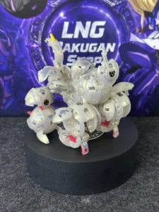 Bakugan New Vestroia Bakufrost White Pearl Maxus Helios 7 In 1 Perfect Condition - image 4
