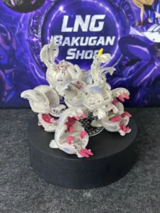 Bakugan New Vestroia Bakufrost White Pearl Maxus Helios 7 In 1 Perfect Condition - image 6